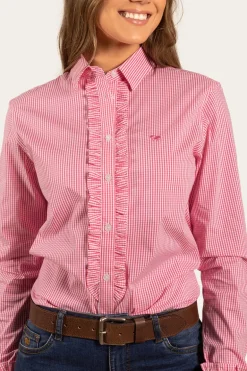 Ainsley Womens Dress Shirt - Peach