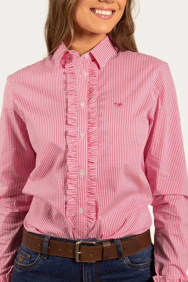 Ainsley Womens Dress Shirt - Peach