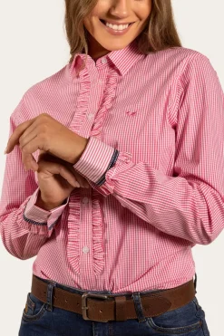 Ainsley Womens Dress Shirt - Peach