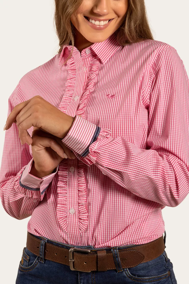 Ainsley Womens Dress Shirt - Peach