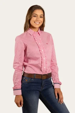 Ainsley Womens Dress Shirt - Peach