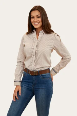 Ainsley Womens Dress Shirt - Dark Sand