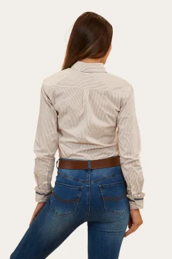 Ainsley Womens Dress Shirt - Dark Sand