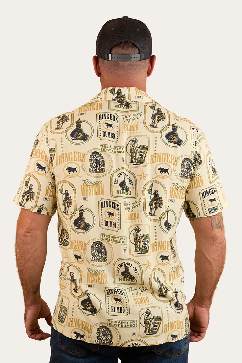 Aint My First Rumbo Mens Pub Shirt - Off White