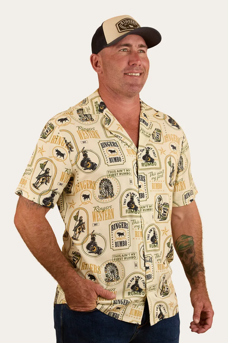 Aint My First Rumbo Mens Pub Shirt - Off White