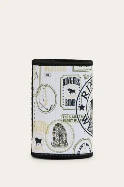 Aint My First Stubby Cooler - Off White / Black