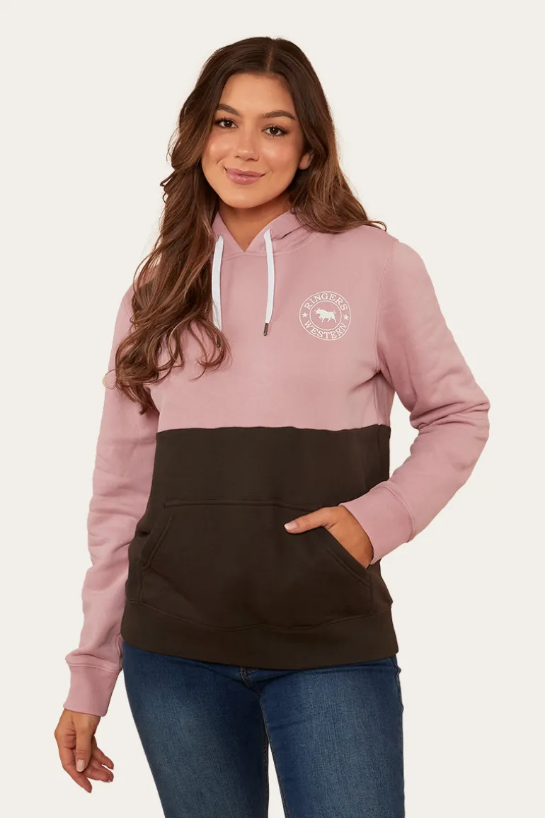 Albany Womens Hoodie - Rosey/Charcoal