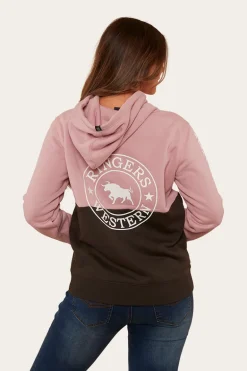 Albany Womens Hoodie - Rosey/Charcoal