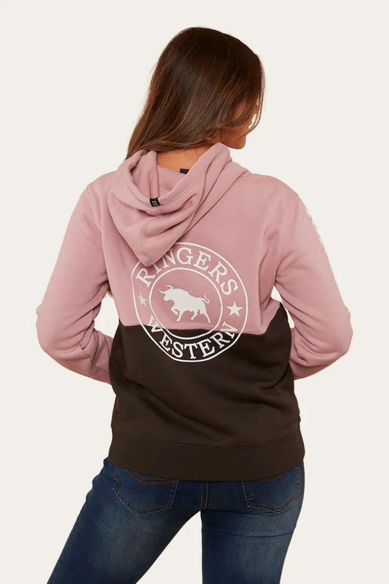 Albany Womens Hoodie - Rosey/Charcoal
