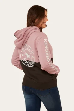 Albany Womens Hoodie - Rosey/Charcoal
