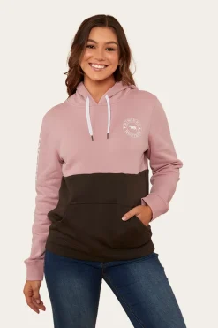 Albany Womens Hoodie - Rosey/Charcoal