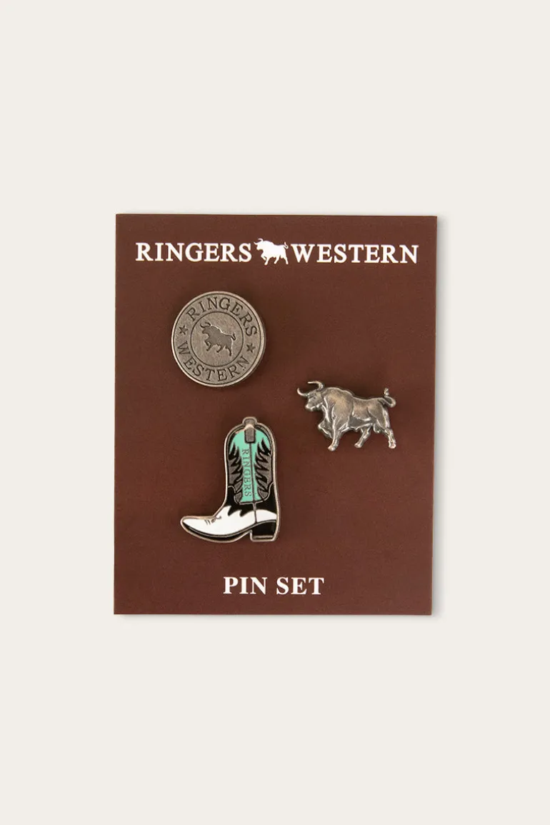 Ambrose Pin Set - Antique Silver