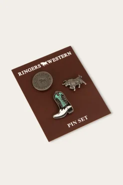 Ambrose Pin Set - Antique Silver