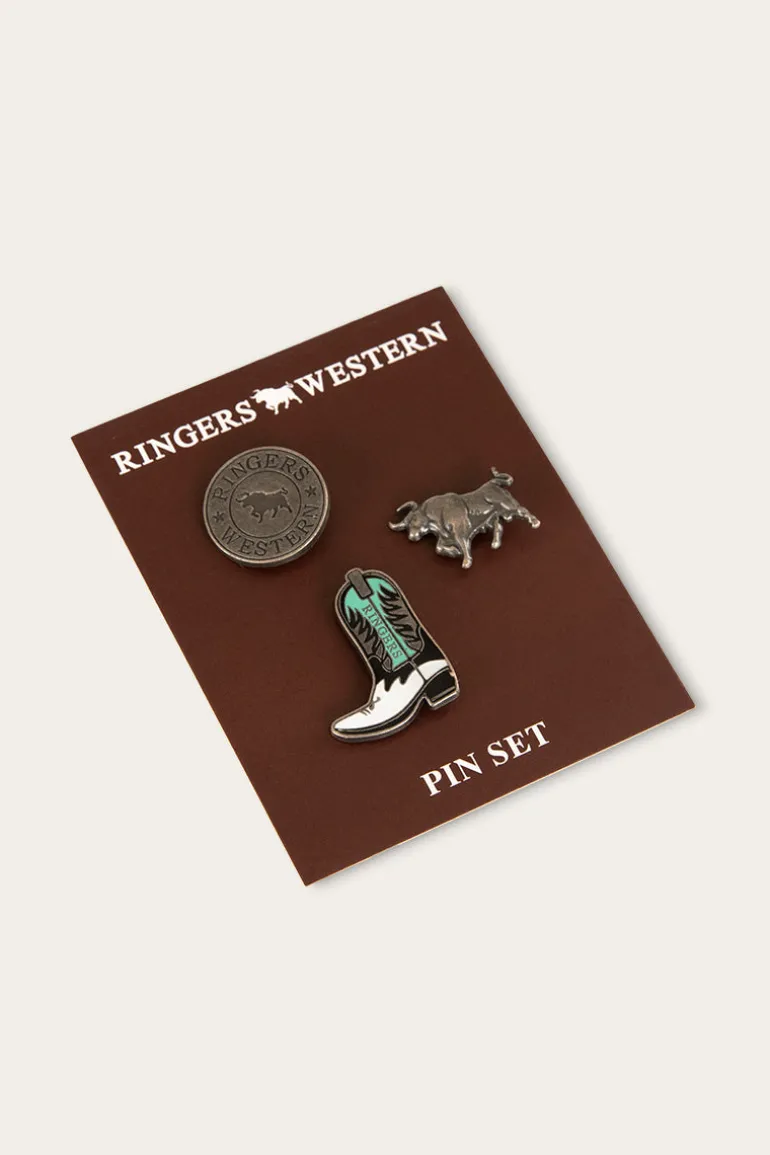 Ambrose Pin Set - Antique Silver