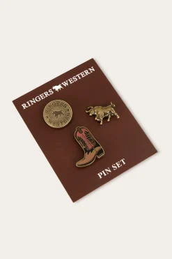 Ambrose Pin Set - Antique Gold