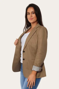 Amelia Womens Blazer - Clay
