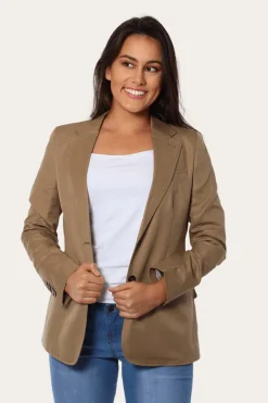 Amelia Womens Blazer - Clay