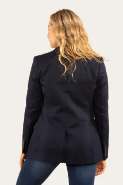 Amelia Womens Blazer - Dark Navy