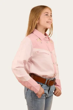 Annie Kids Western Shirt - Pink