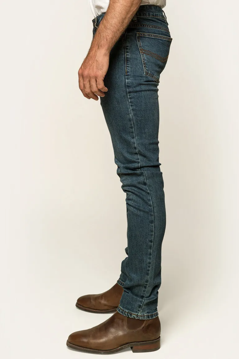 Austin Mens Slim Fit Jeans - True Blue