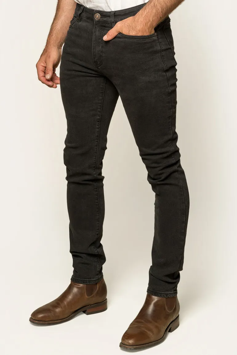 Austin Mens Slim Fit Jeans - Black
