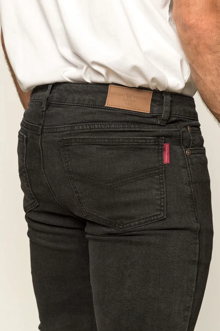 Austin Mens Slim Fit Jeans - Black