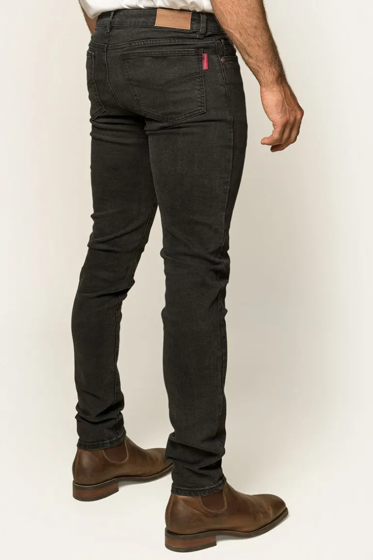 Austin Mens Slim Fit Jeans - Black
