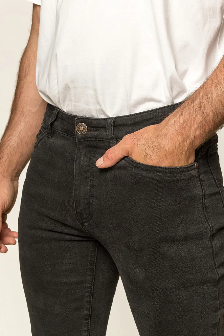 Austin Mens Slim Fit Jeans - Black