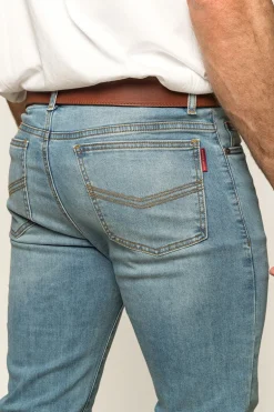 Austin Mens Slim Fit Jeans - Vintage Light Blue
