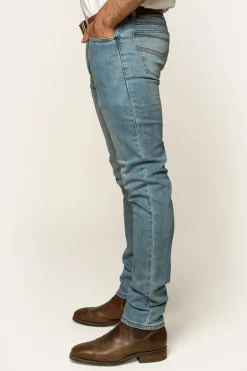 Austin Mens Slim Fit Jeans - Vintage Light Blue