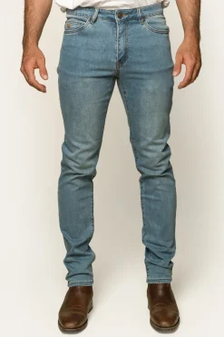 Austin Mens Slim Fit Jeans - Vintage Light Blue