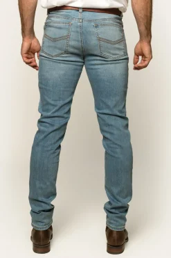 Austin Mens Slim Fit Jeans - Vintage Light Blue