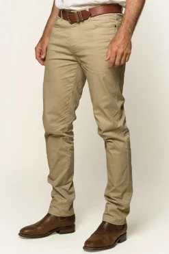 Avondale Mens 5 Pocket Stretch Drill Jeans - Khaki