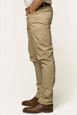 Avondale Mens 5 Pocket Stretch Drill Jeans - Khaki