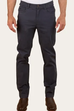 Avondale Mens 5 Pocket Stretch Drill Jeans - Steel Blue