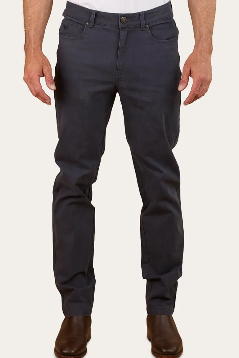 Avondale Mens 5 Pocket Stretch Drill Jeans - Steel Blue