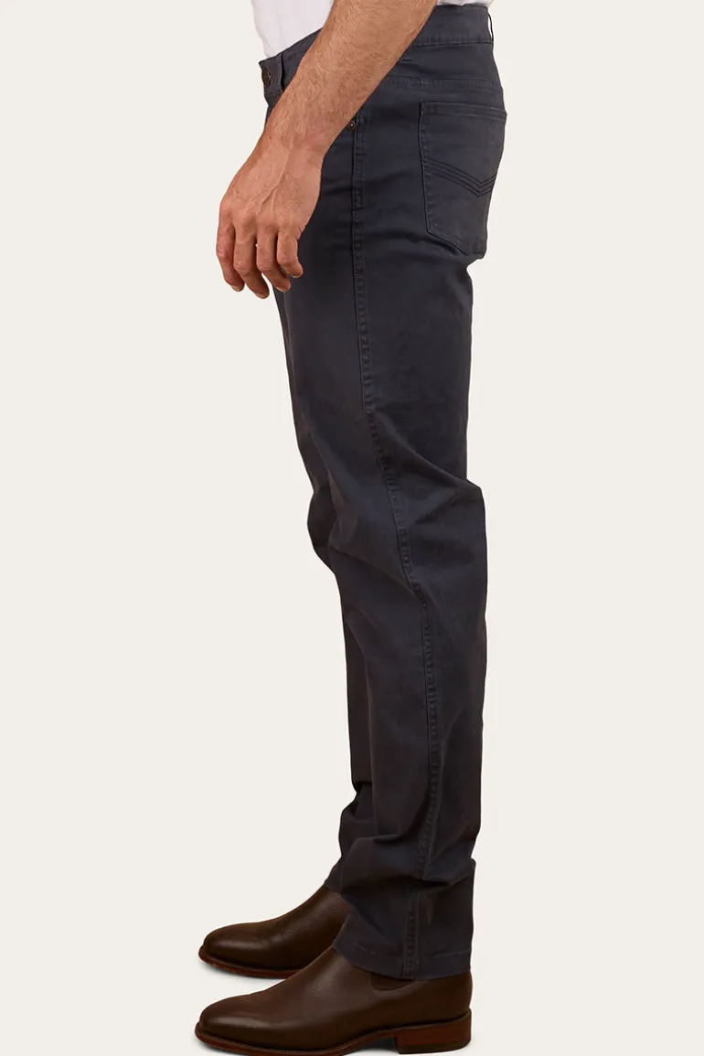 Avondale Mens 5 Pocket Stretch Drill Jeans - Steel Blue
