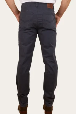 Avondale Mens 5 Pocket Stretch Drill Jeans - Steel Blue