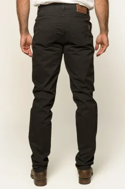 Avondale Mens 5 Pocket Stretch Drill Jeans - Black