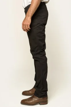 Avondale Mens 5 Pocket Stretch Drill Jeans - Black