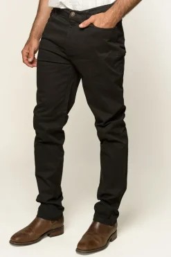 Avondale Mens 5 Pocket Stretch Drill Jeans - Black