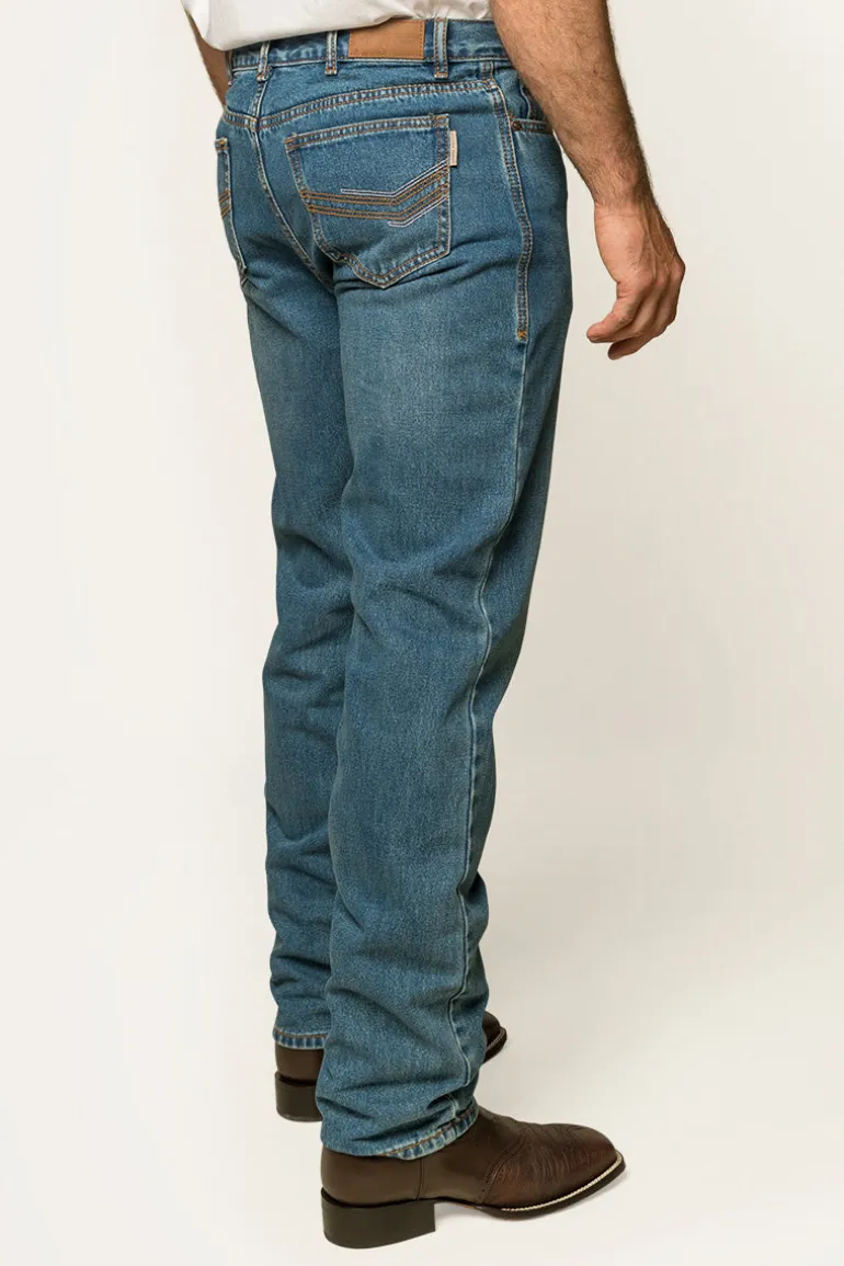 Barrington Mens Slim Fit Jeans - Mid Wash Blue