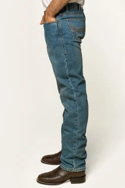 Barrington Mens Slim Fit Jeans - Mid Wash Blue