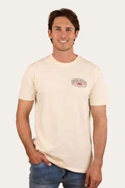 Bars Best Mens Stock Fit T Shirt - Off White