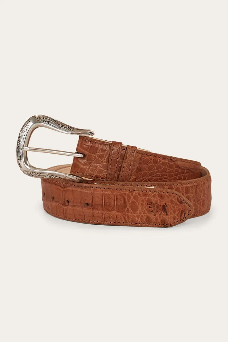 Beaumont Belt - Croc Tan