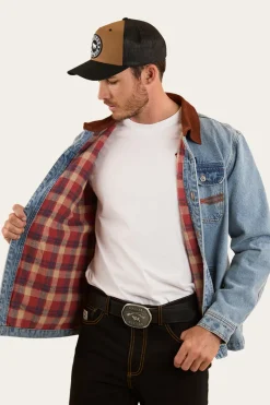 Bellbrae Mens Overshirt - Light Wash Blue