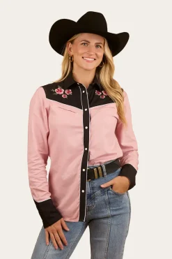 Bellingen Womens Western Shirt - Rosey Pink