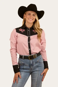 Bellingen Womens Western Shirt - Rosey Pink
