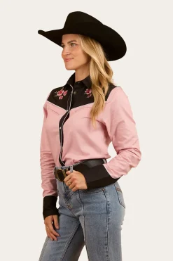 Bellingen Womens Western Shirt - Rosey Pink
