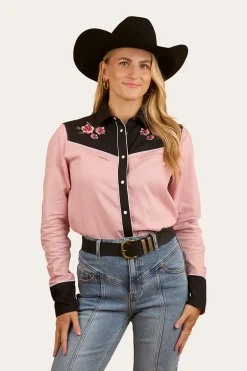 Bellingen Womens Western Shirt - Rosey Pink